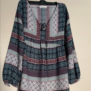 ABERCROMBIE &  FITCH BALLOON SLEEVE TUNIC DRESS